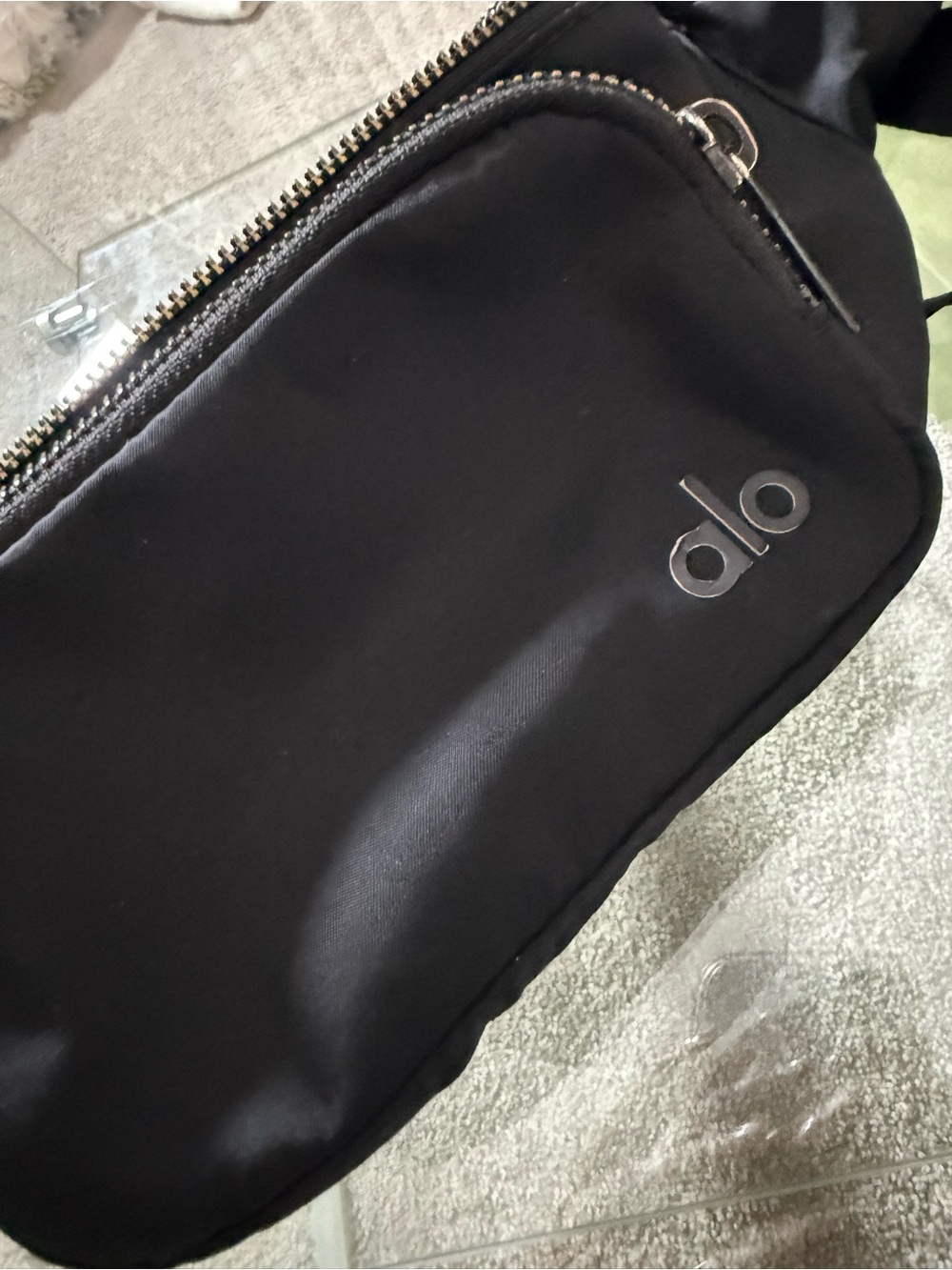ALO Yoga Black Men's Belt Sling Bag